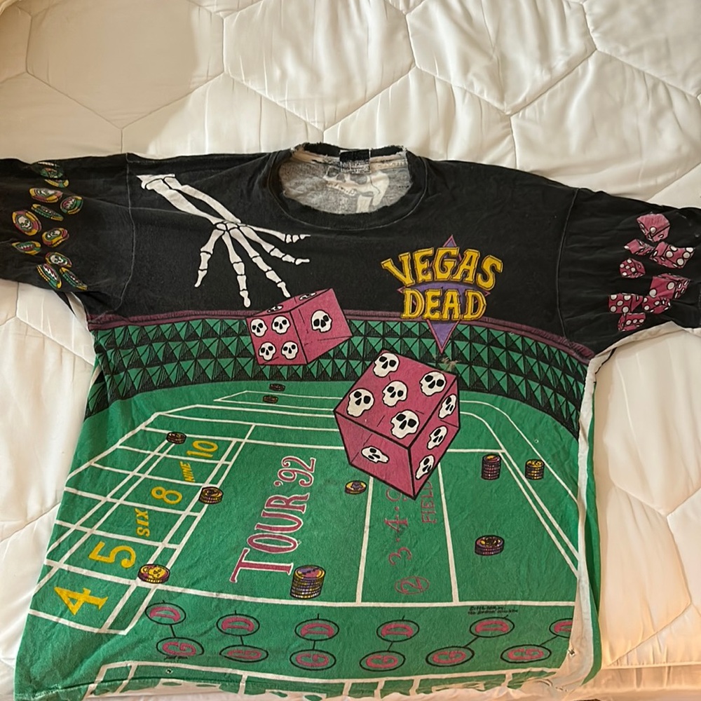 OG 1992 Grateful Dead Tour Vegas Casino T-Shirt